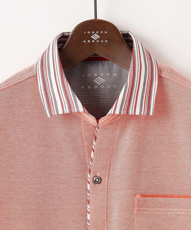 JOSEPH ABBOUD 【愛されて20年！オーガニックコットン使用】ダディ ポロシャツ オレンジ系