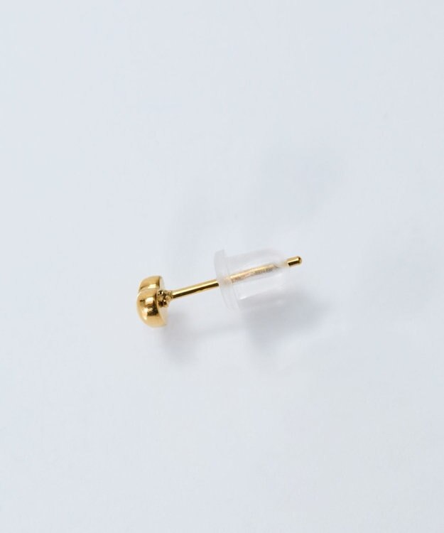 Phoebe 【金属アレルギー対応】パフィーハートピアス(片耳)　ゴールド/サージカルステンレス ゴールド