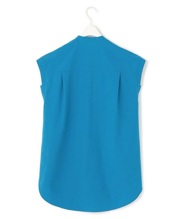 ICB L 【接触冷感・UVカット・撥水・洗える】 プルーフ4WAYタフタ ブラウス ターコイズ系［WEB限定］