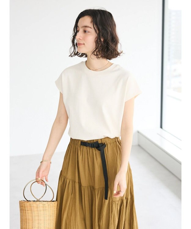 CRAFT STANDARD BOUTIQUE スムースフレンチスリーブプルオーバー Ivory