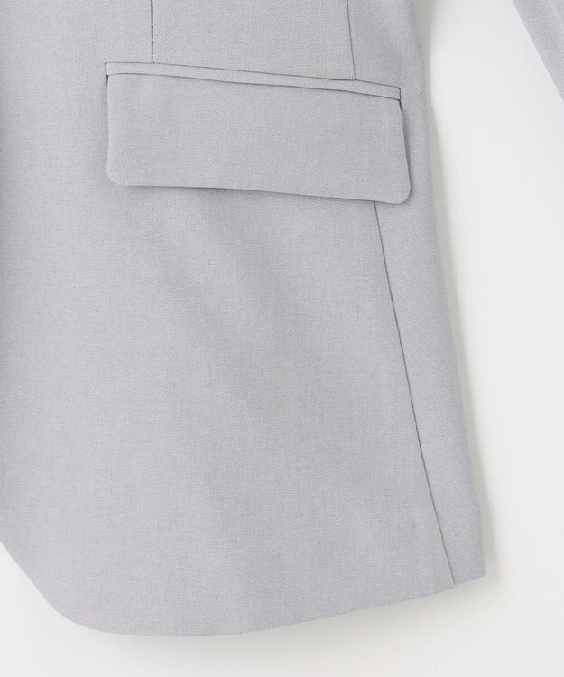 ANY SIS 【美人百花7月号掲載】リネンライクポリエステル テーラード ジャケット ブルーグレー