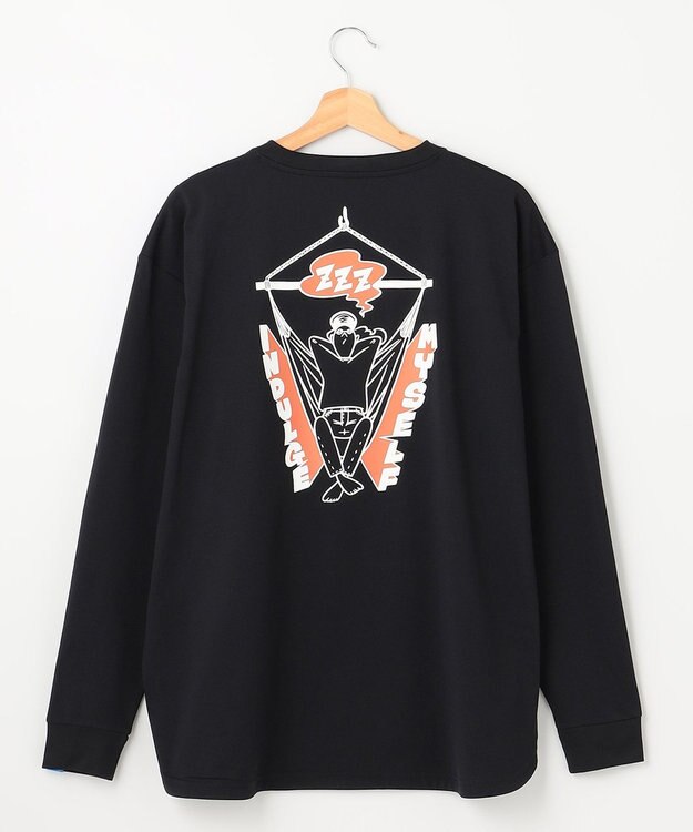 SHARE PARK MENS 【UNISEX】UVカット アートコラボロングTシャツ〈Hammock〉（L・XLサイズ） ブラック