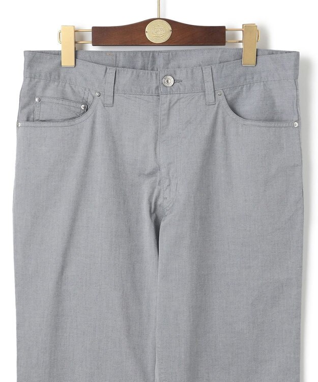 J.PRESS MEN 【ストレッチ】シャンブレーストレッチツイル パンツ ネイビー系