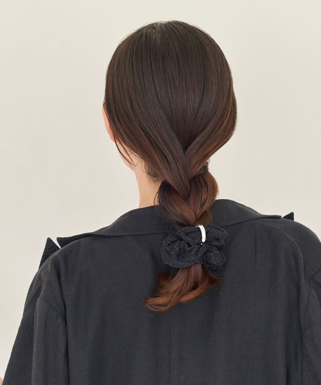 Phoebe <オンワード限定セット>メタルグリッターシュシュ×メタル×ビジュー2ラインピアス マルチ1