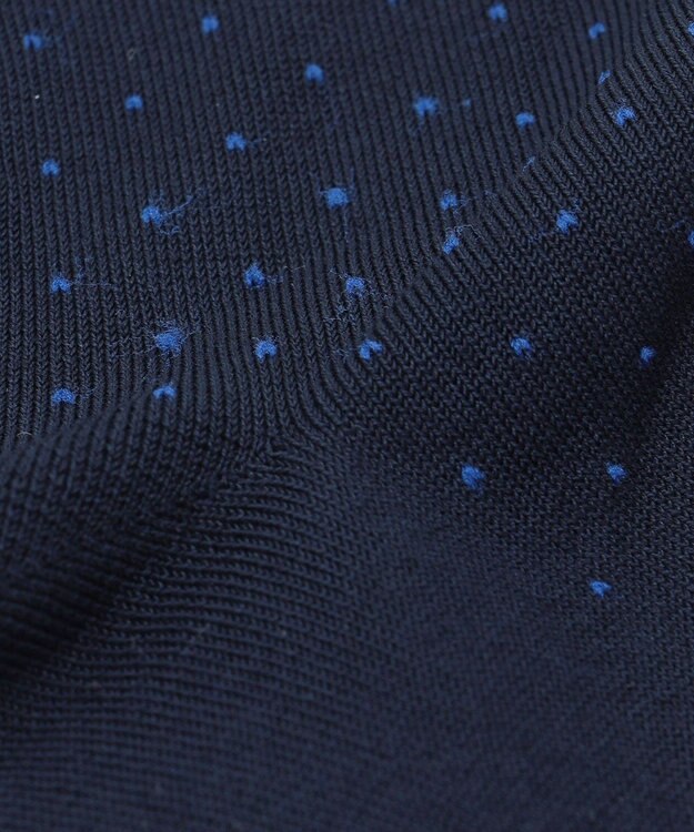 J.PRESS MEN 【定番】ハイゲージピンドットソックス ネイビー系