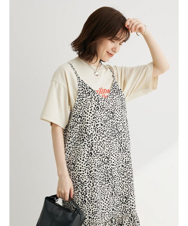 Green Parks ウエーブロゴボックスＴシャツ Off White