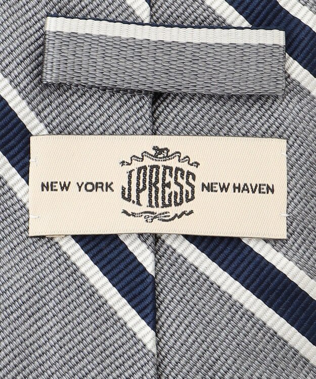 J.PRESS MEN 【STRUCTURE MIX COLLECTION】レジメンタル ネクタイ グレー系2