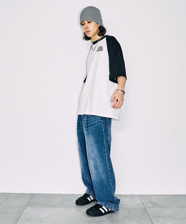 WEGO 【ユニセックス着用ITEM/】グラフィックラグランBIGT（S） 柄2