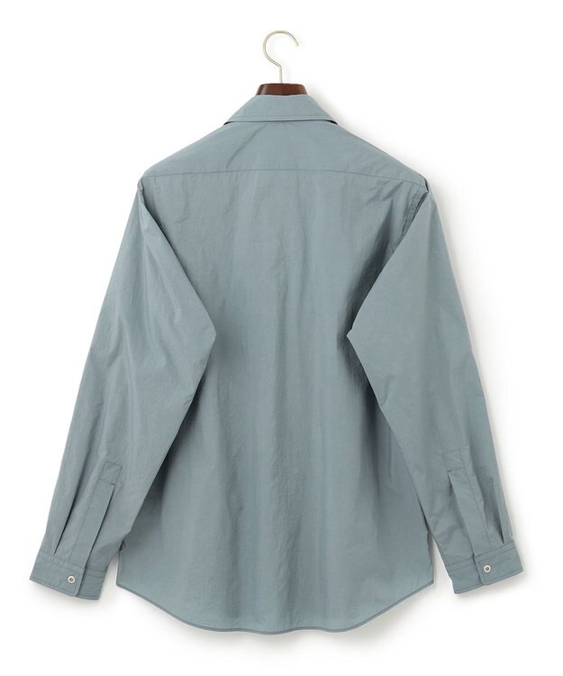 J.PRESS MEN ナイロンリップレギュラーカラー シャツブルゾン サックスブルー系