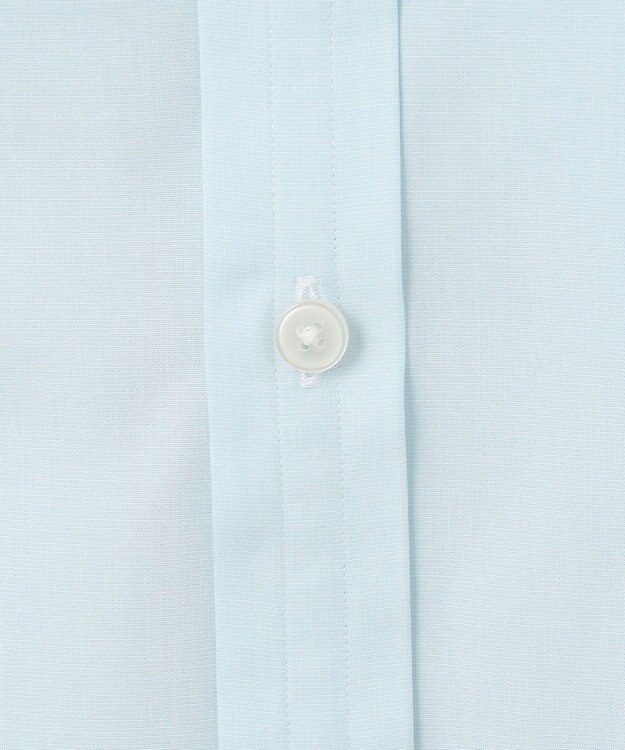 GOTAIRIKU 【形態安定】PREMIUMPLEATS_スモールワイドカラー 通年ドレスシャツ サックスブルー系