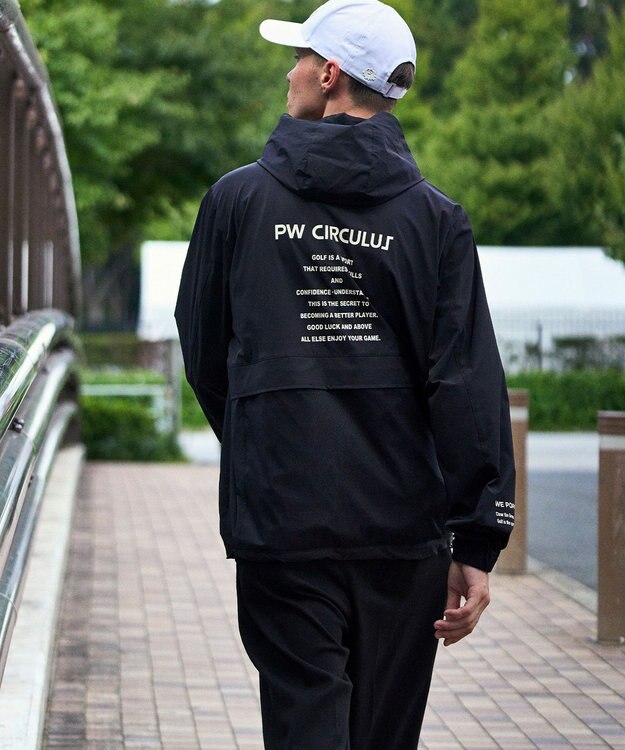 PW CIRCULUS 【撥水加工/軽量/ストレッチ】【MEN】メッシュコンビブルゾン ブラック系