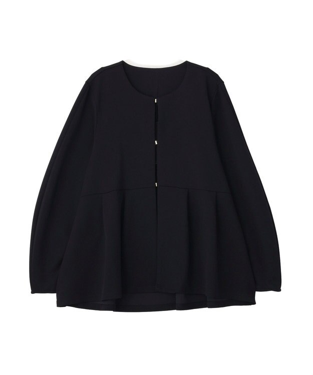 YECCA VECCA ペプラムジャケット Navy