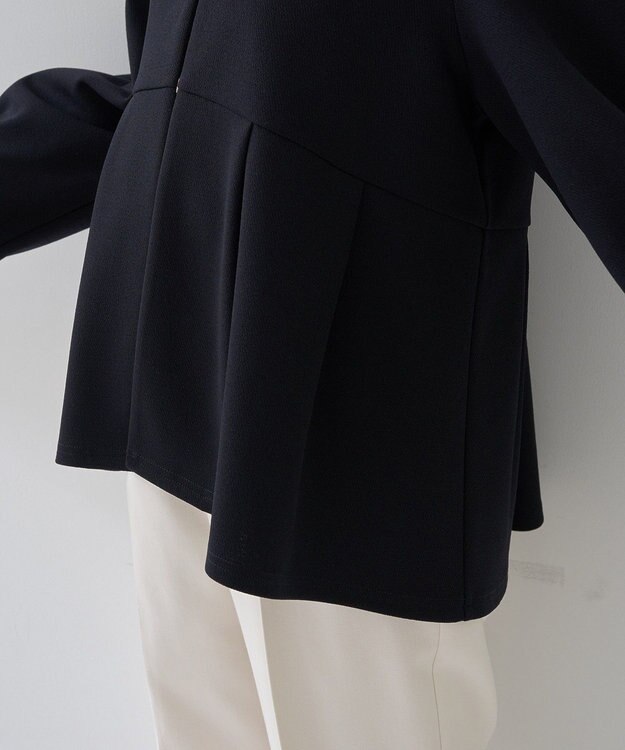 YECCA VECCA ペプラムジャケット Navy