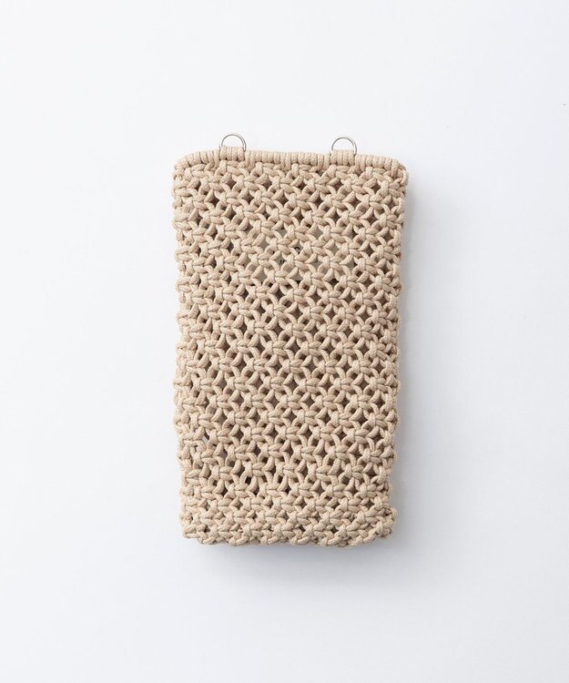 TRICOTE マクラメスマフォケース 82BEIGE
