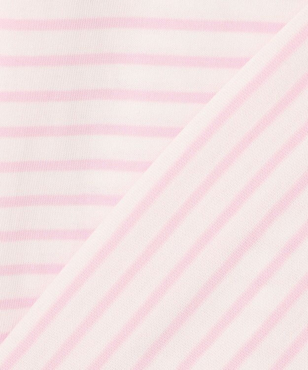 組曲 KIDS 【150-160㎝】 フルーティーボーダーTシャツ ピンク