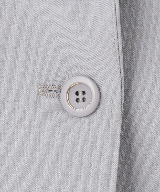 ANY SIS 【美人百花7月号掲載】リネンライクポリエステル テーラード ジャケット ブルーグレー