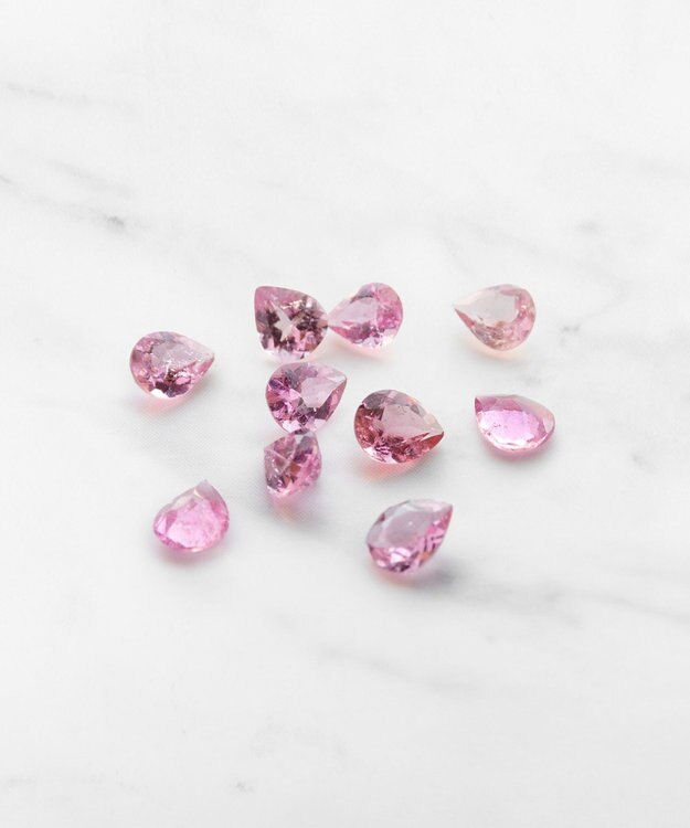 TOCCA 【WEB＆数量限定】PIECE OF FLOWER NECKLACE K10 ピンクトルマリン ダイヤモンド ネックレス ピンクトルマリン