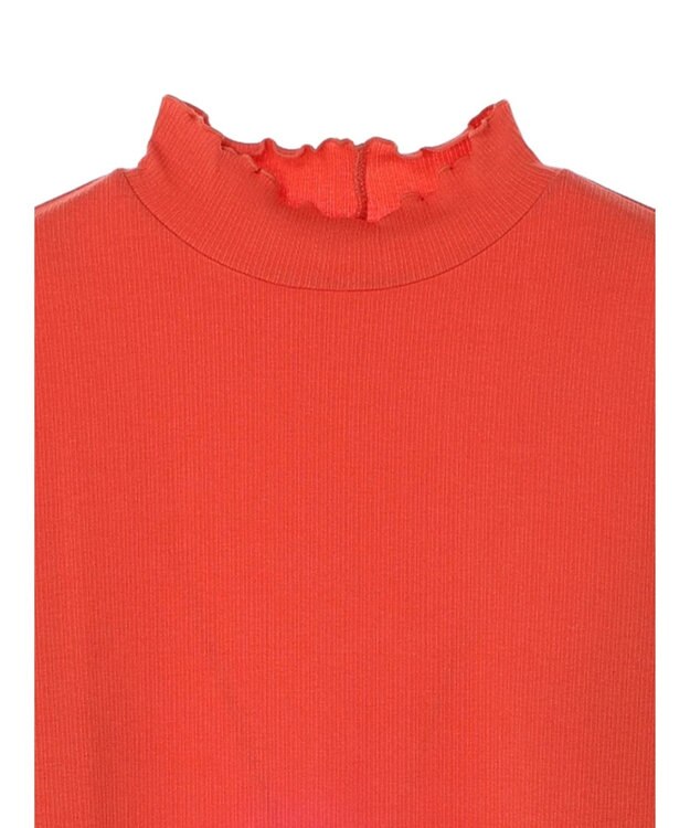 earth music&ecology テレコリブメローハイネックインナー Pink Orange