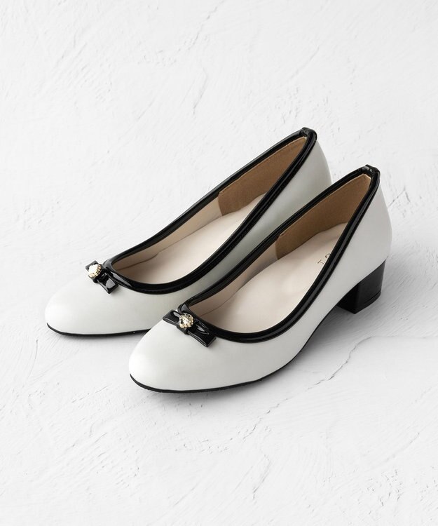 TOCCA 【晴雨兼用】POINT OF CLOVER RAINPUMPS レインパンプス アイボリー系