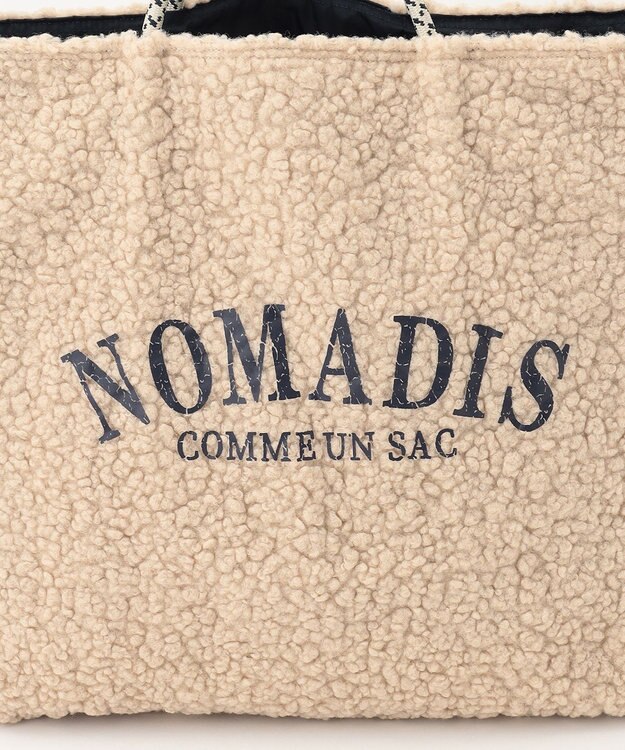 23区 NOMADIS SAC ボア ビッグトート バッグ ベージュ系