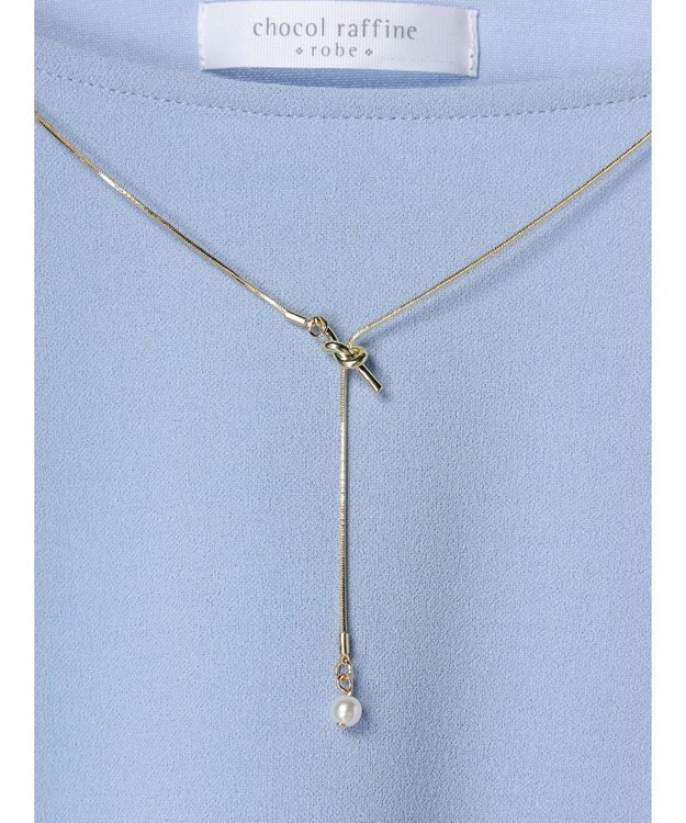 Green Parks ＳＥＴ２点　ネックレス＋プルオーバー Sax