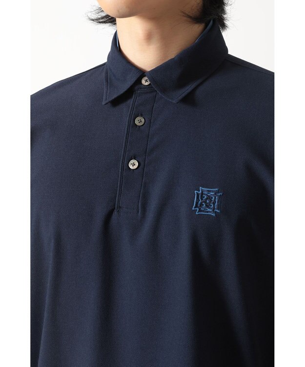 DAKS ダブルカラー スポーティーポロ ネイビー