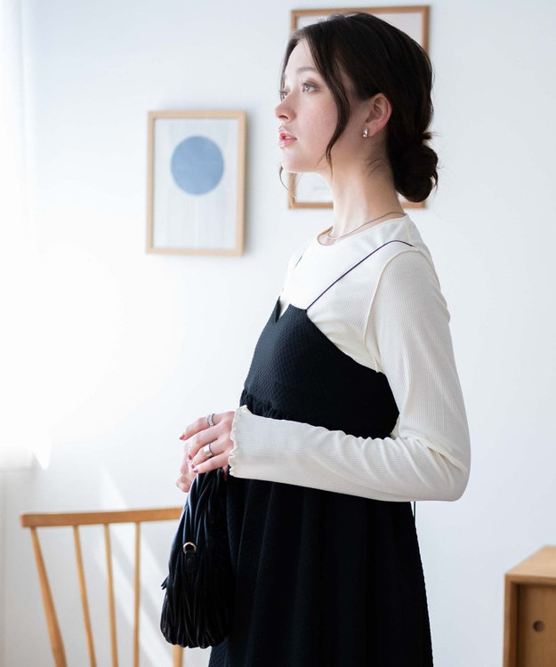 WEGO ソフトタッチクルーネックロンT ホワイト