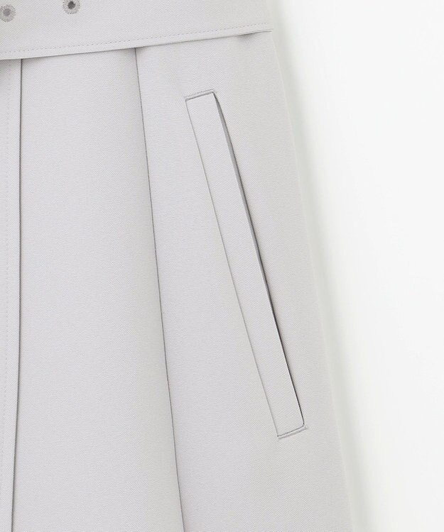 ANY SIS L 【洗える】Nobleライトトレンチ コート ライトグレー