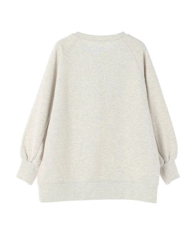 earth music&ecology 裏毛ロゴチュニック Oatmeal