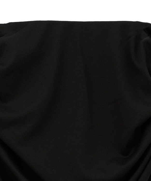 CRAFT STANDARD BOUTIQUE ドレープデザインIラインスカート Black