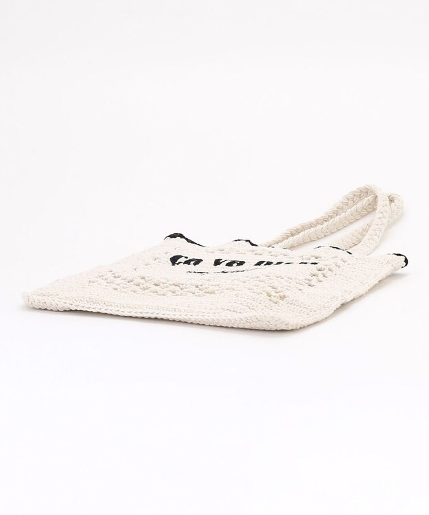 組曲 レタリングクロシェ トート アイボリー系