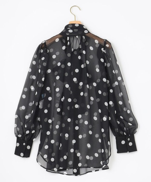 組曲 【組曲×setsuko sagittaire】シフォンプリント2WAYブラウス ブラック系5