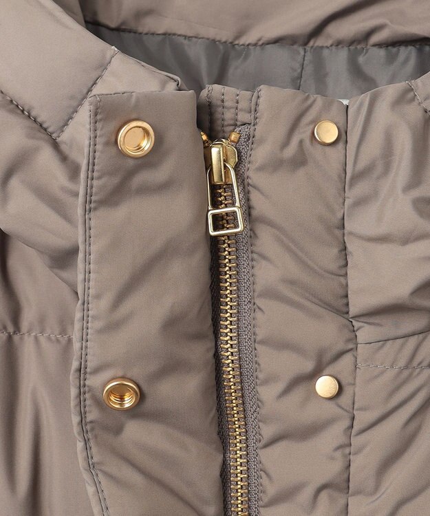 ANY 【洗える】スムースタッチ ショート丈ダウンコート ブラウン系