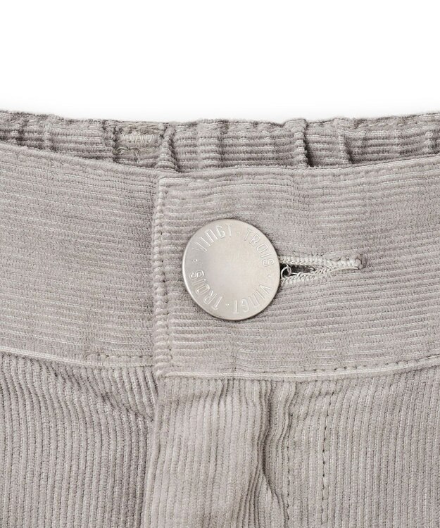 23区 【Oggi11月号掲載/洗える】コットン コーデュロイ スカート ライトグレー系