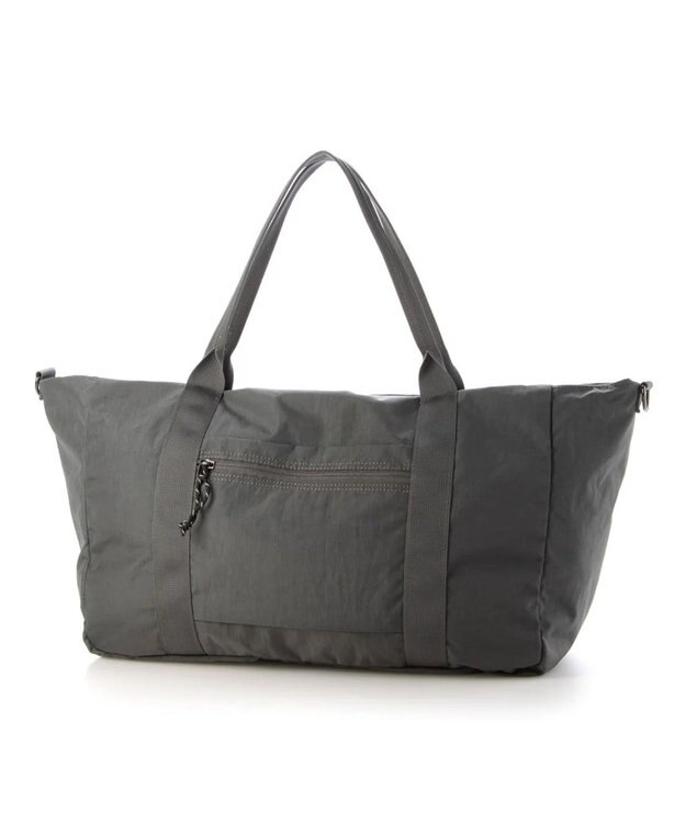 UNBILLION cachecache パッカブルナイロンボストンバッグ グレー