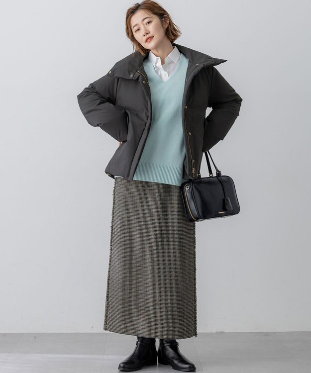 23区 【見上愛さんコラボカラー/VERY掲載】カシミヤブレンド Vネック ニット ライトグリーン系