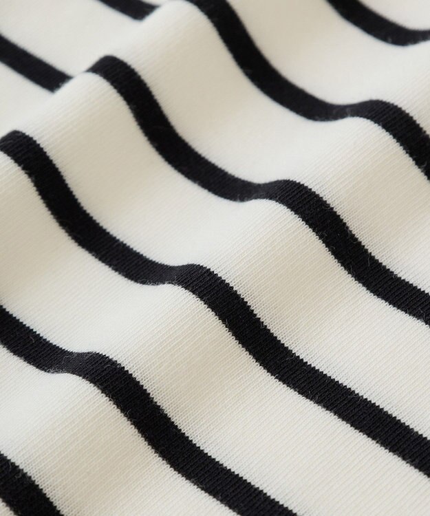 earth music&ecology 【接触冷感/洗濯機可】フレンチＴ Border Ivory