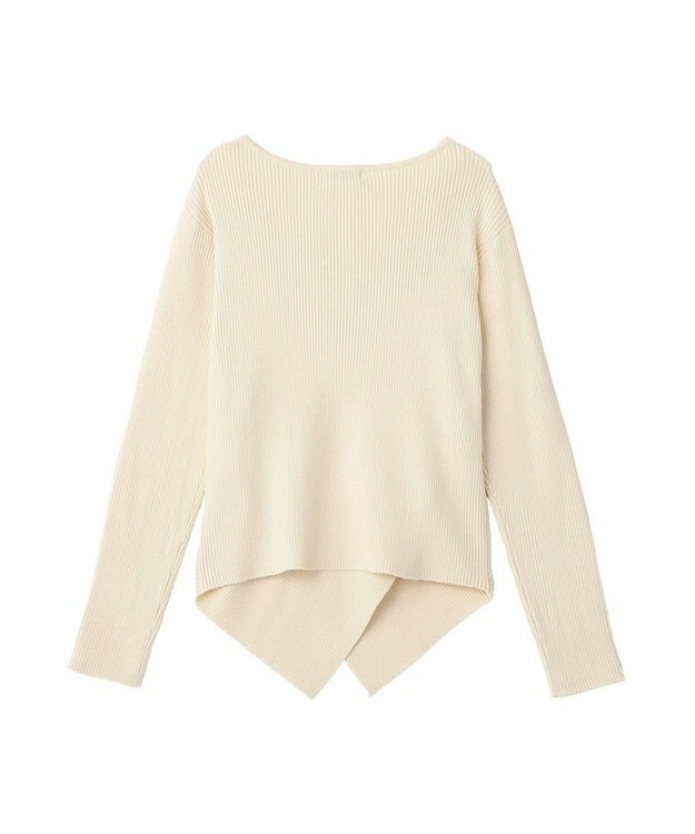 earth music&ecology クロスニットプルオーバー Ivory