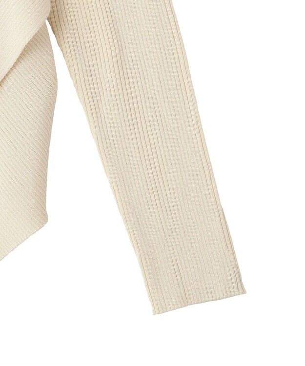 earth music&ecology クロスニットプルオーバー Ivory