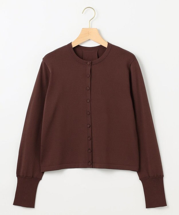 組曲 クルミボタン ニットカーディガン ブラウン系