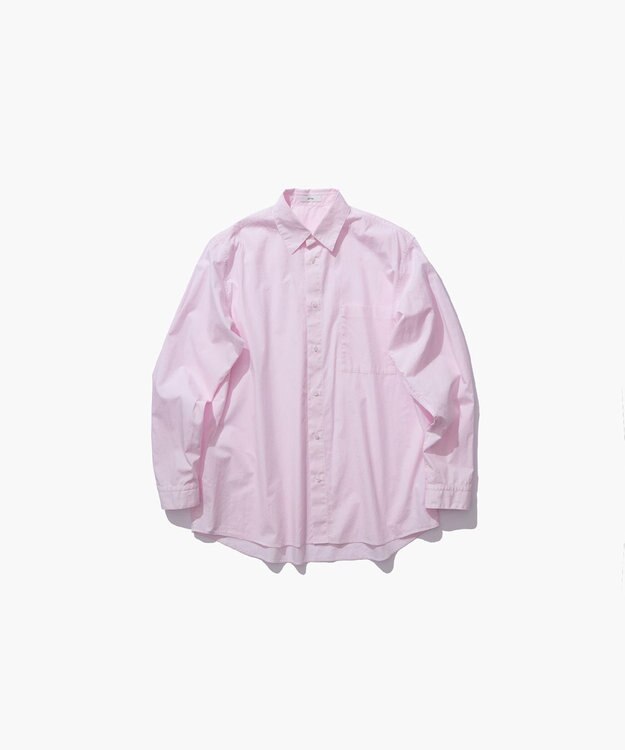 ATON NATURAL DYED COTTON LAWN | スタンダードシャツ PINK