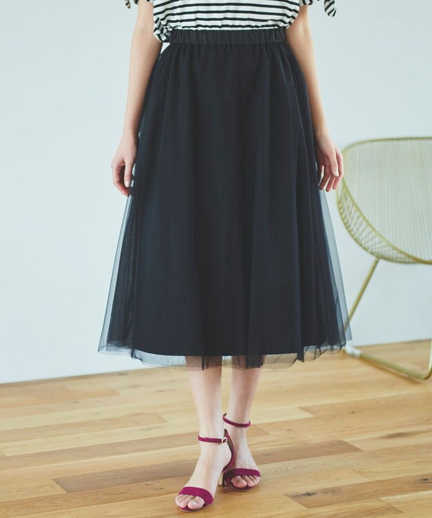 Feroux チュール スカート ブラック系