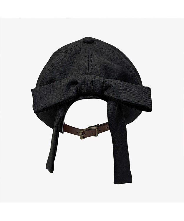 林八百吉商店 un chapeau　ツイルリボンキャップ ブラック
