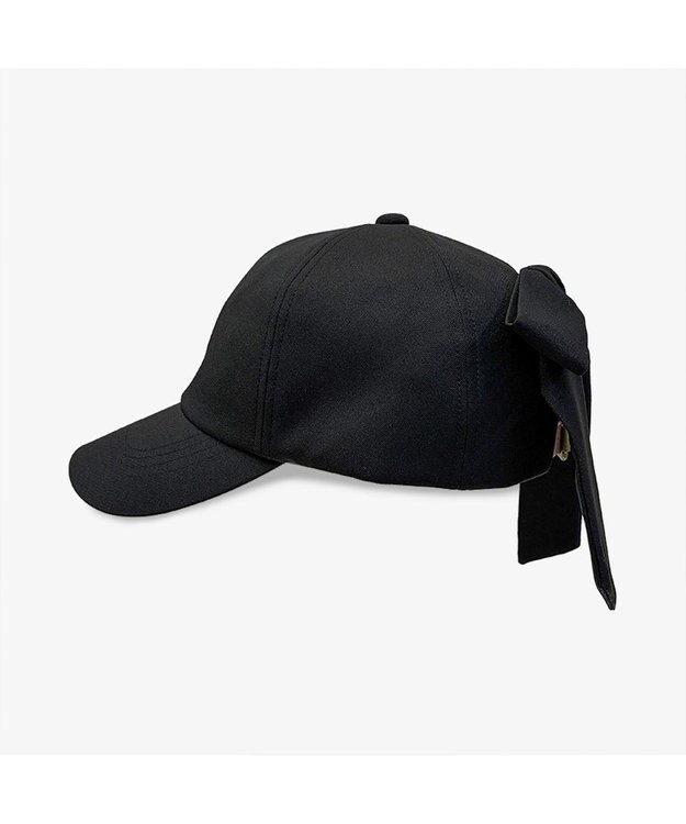 林八百吉商店 un chapeau　ツイルリボンキャップ ブラック