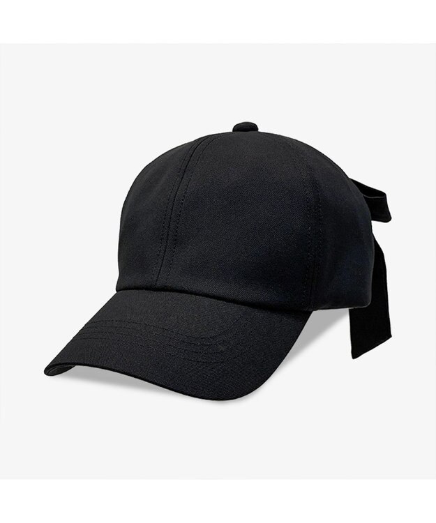 林八百吉商店 un chapeau　ツイルリボンキャップ ブラック