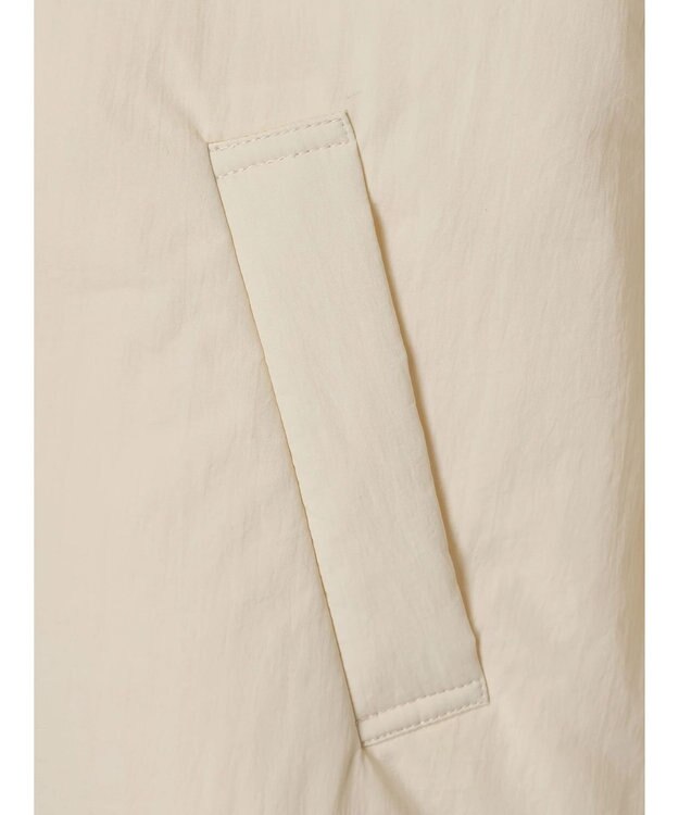 Green Parks 中わたスタンドカラーミドル丈ブルゾン Ivory