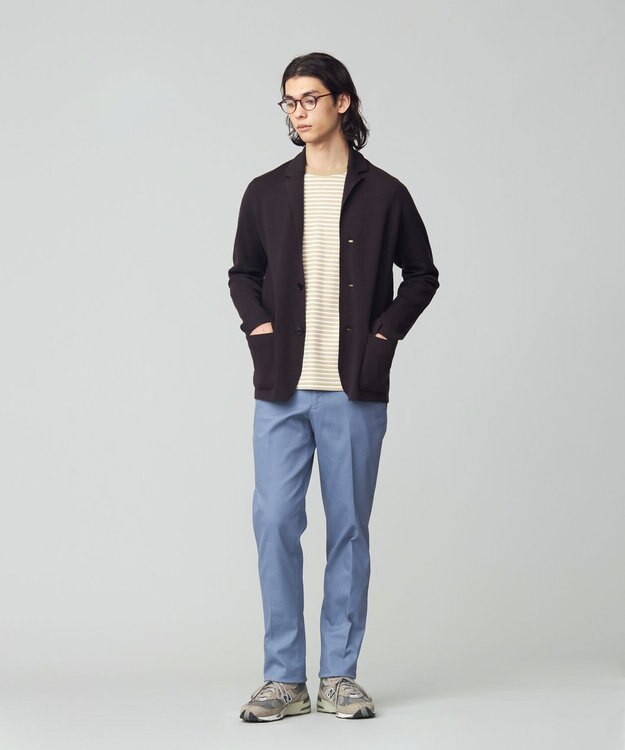 J.PRESS MEN ミラノリブ ニットジャケット ブラウン系