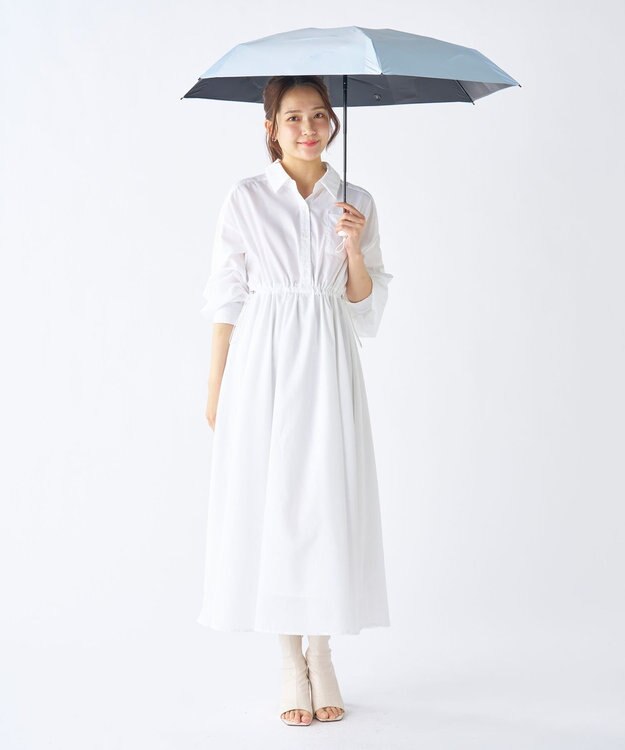 MOONBAT 【遮光100％】晴雨兼用 折りたたみ傘 コンパクト kowaza コワザ ペールスカイ