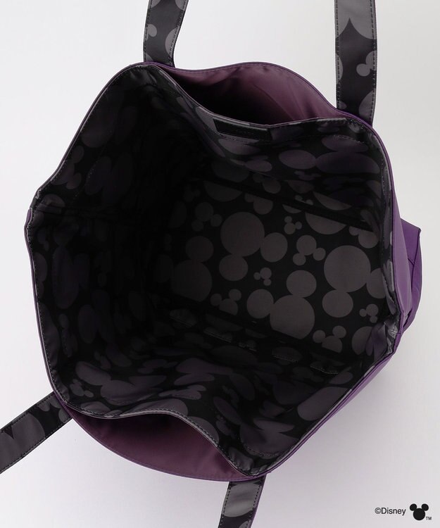 Y'SACCS 【Disney Collection】シルエットプリントトートバッグ　Lサイズ パープル