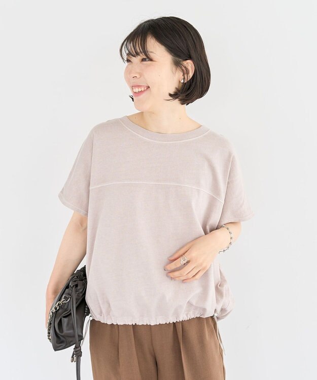 Green Parks 裾ドロストバルーンＴＥＥ Gray Beige